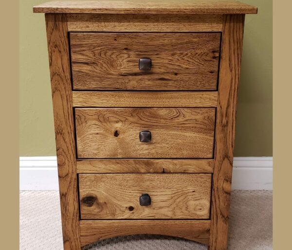 Finland Hickory nightstand with slide top 14947