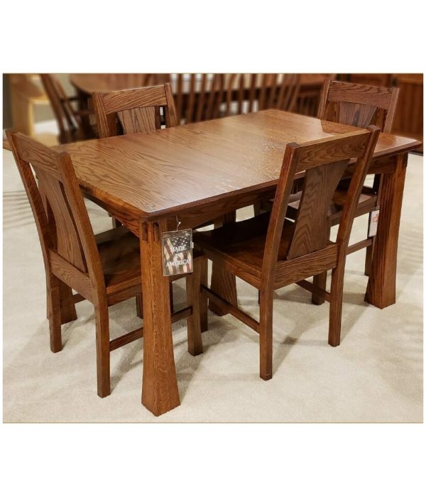 Plymouth 36 x 54 Leg Dining Collection oak antique